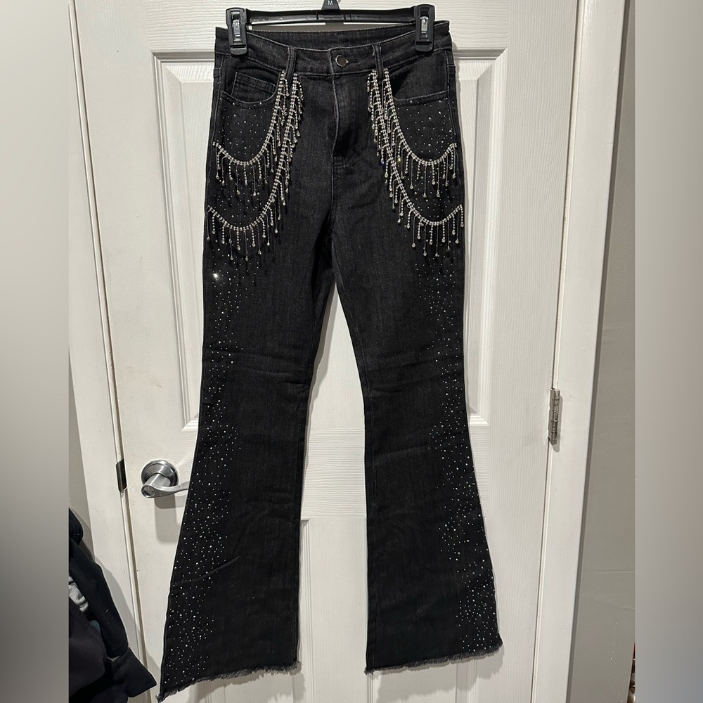 Sparkly Black Jeans